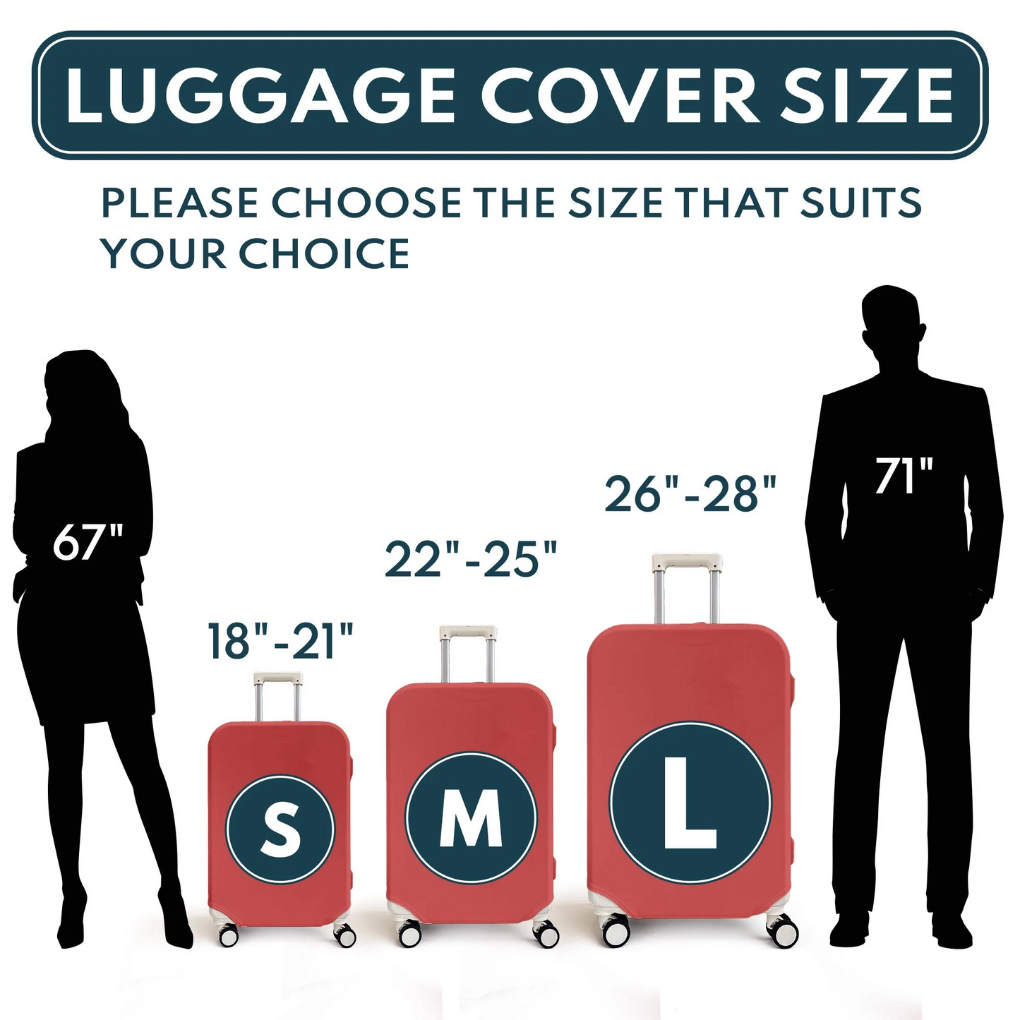 Custom Funny Photo Luggage Cover | Personalized Suitcase Cover For Travel Holiday Vacation