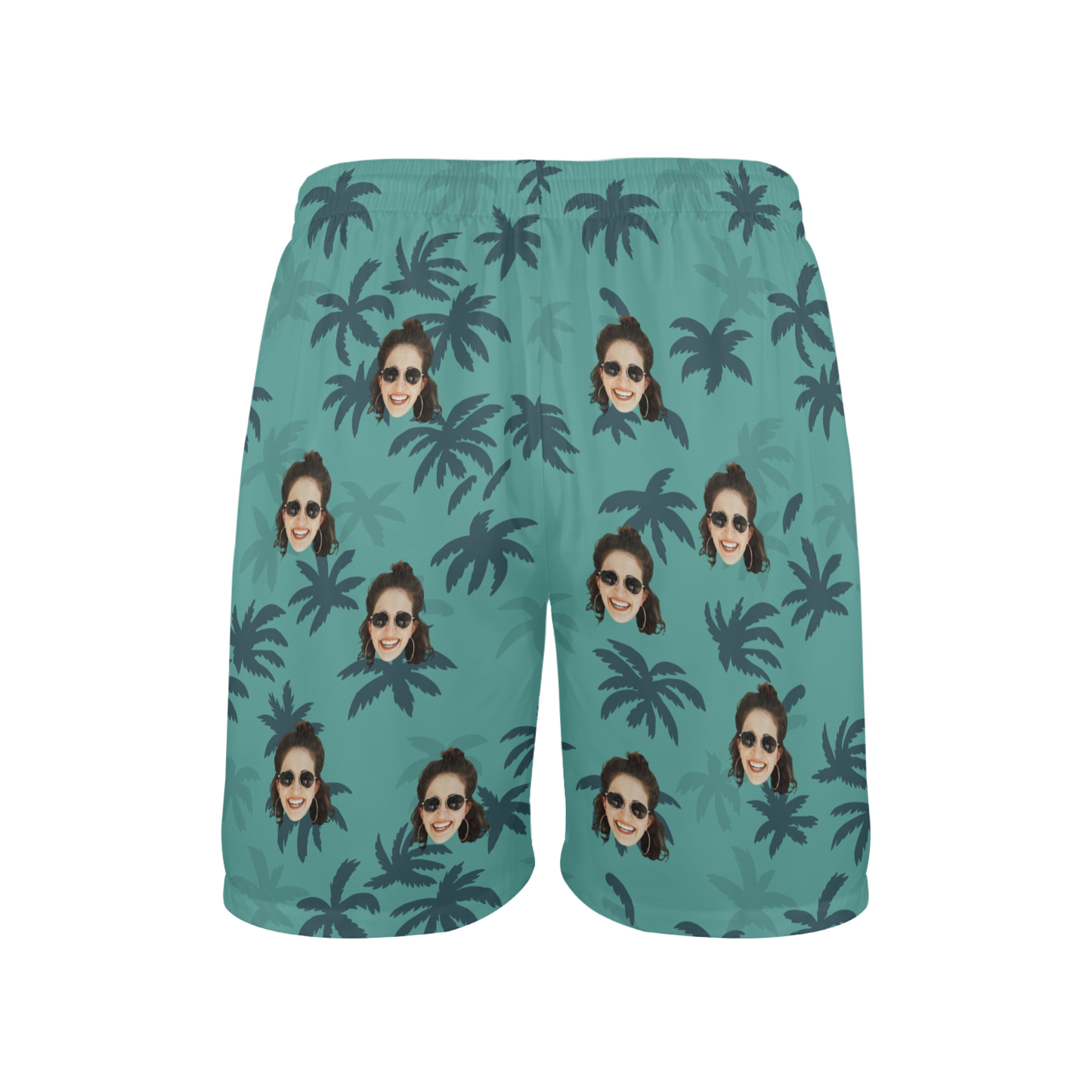 Custom Face Tommy Vercetti Beach Shorts | Personalized Photo Men's Elastic Swim Trunks Party Gifts