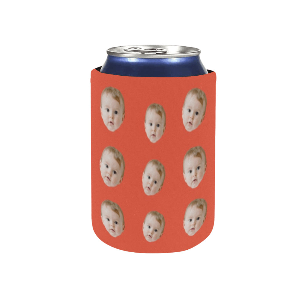 Personalized Face Can Cooler | Custom Neoprene Koozies Non Slip for Beer Cans&Bottles Funny Party Favors