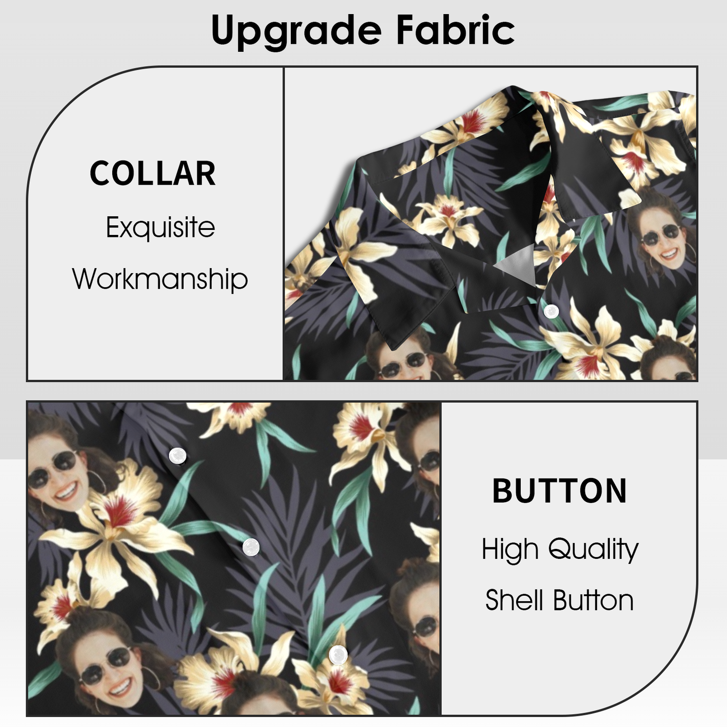 Custom Face Lily Flowers Hawaiian Shirt | Personalized Tropical Aloha Shirt For Cruise Trip
