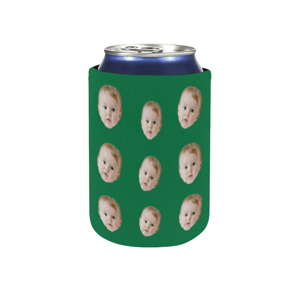 Personalized Face Can Cooler | Custom Neoprene Koozies Non Slip for Beer Cans&Bottles Funny Party Favors