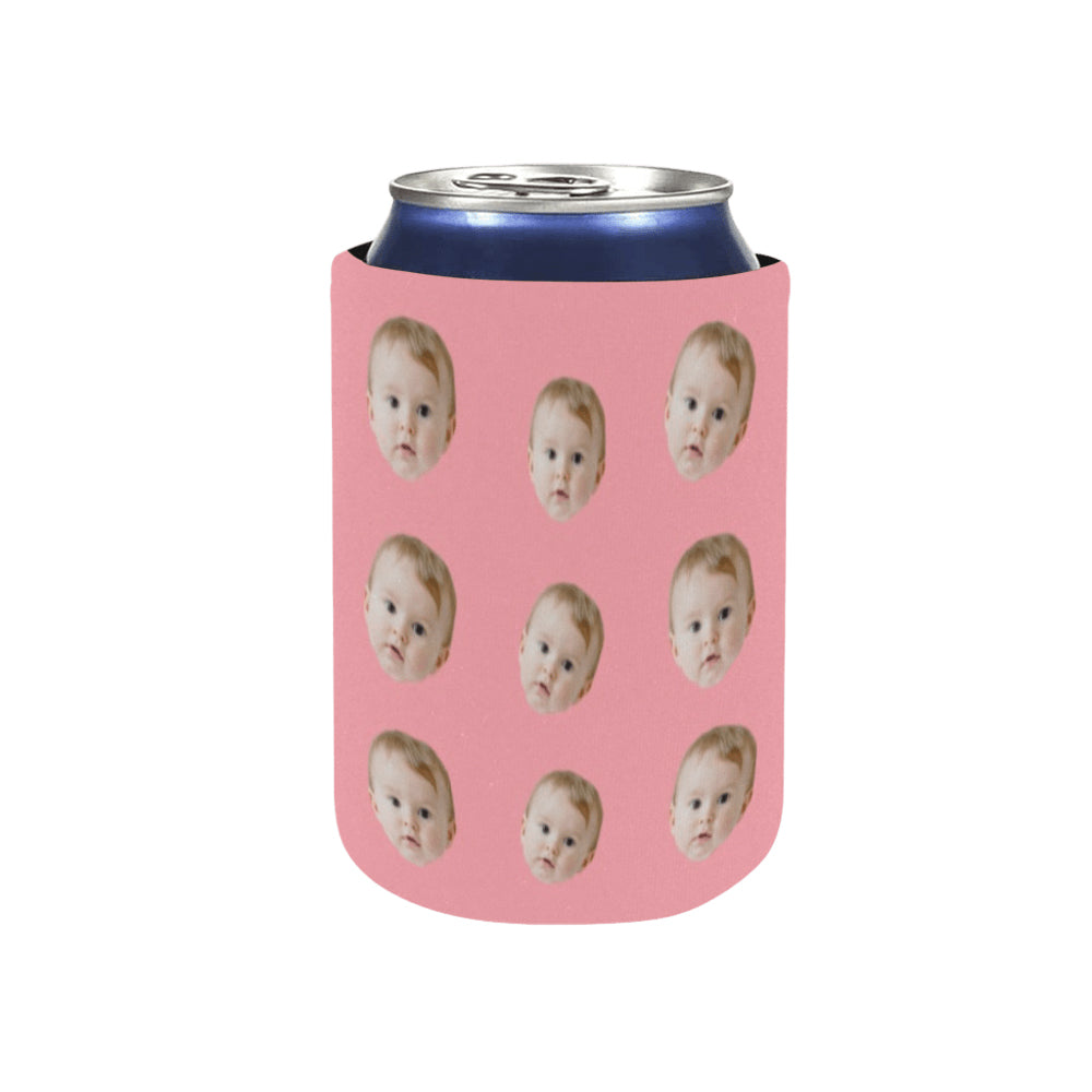 Personalized Face Can Cooler | Custom Neoprene Koozies Non Slip for Beer Cans&Bottles Funny Party Favors