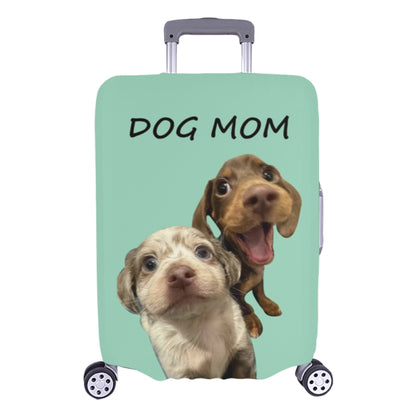 Personalized Dog Mom Pet's Photo Luggage Cover| Custom Funny Photo Suitcase Cover Pet Lovers Gift