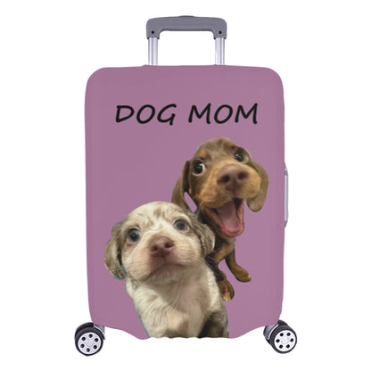 Personalized Dog Mom Pet's Photo Luggage Cover| Custom Funny Photo Suitcase Cover Pet Lovers Gift