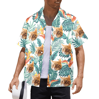 Custom Face seaweed Hawaiian Shirt | Personalized Tropical Summer Shirt Vacation Party Gift