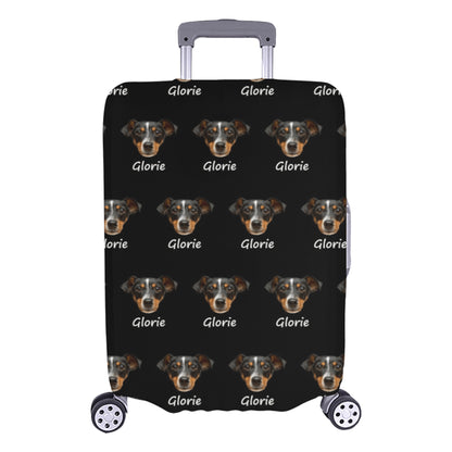Personalized Face Name Luggage Cover| Custom Prank Photo Suitcase Cover Birthday Gifts