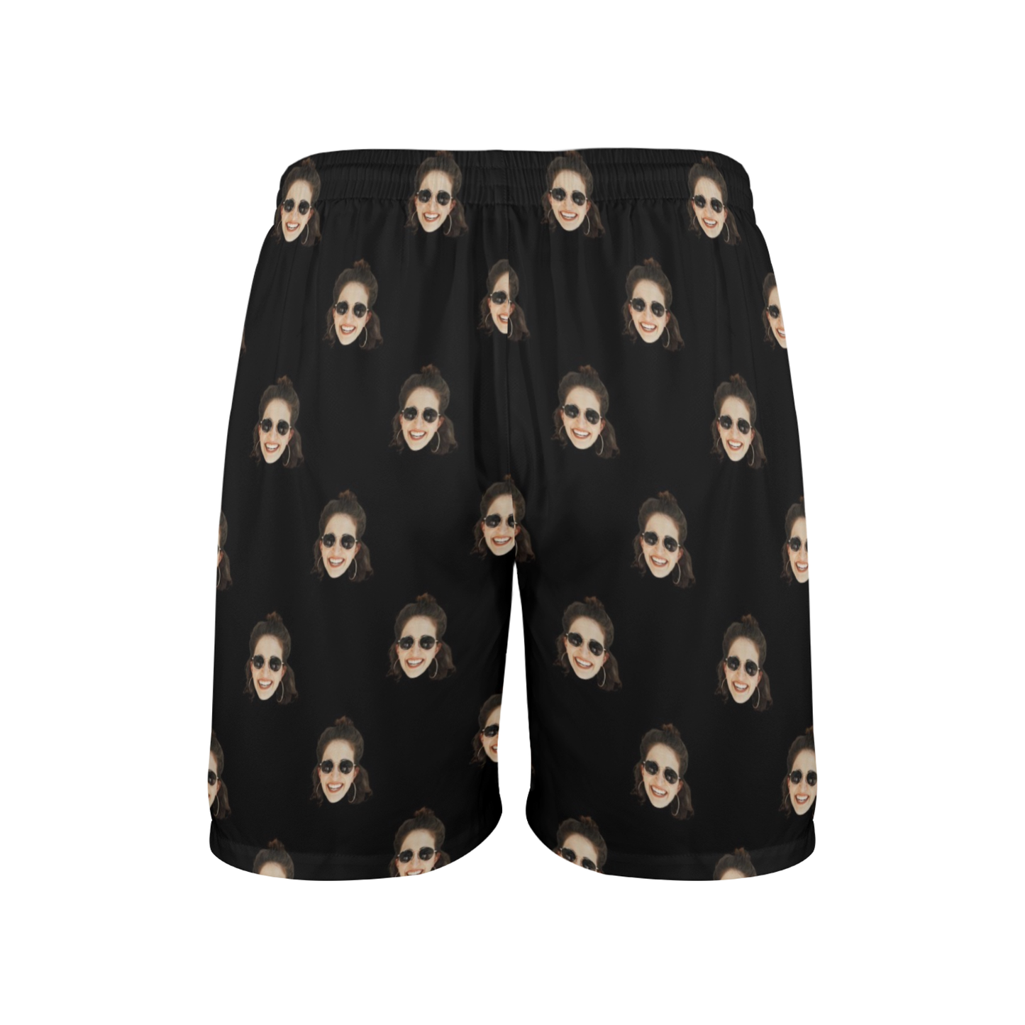 Custom Face Multi Color Beach Shorts | Personalized Photo Men's Elastic Swim Trunks For Wedding/Bachelor Party
