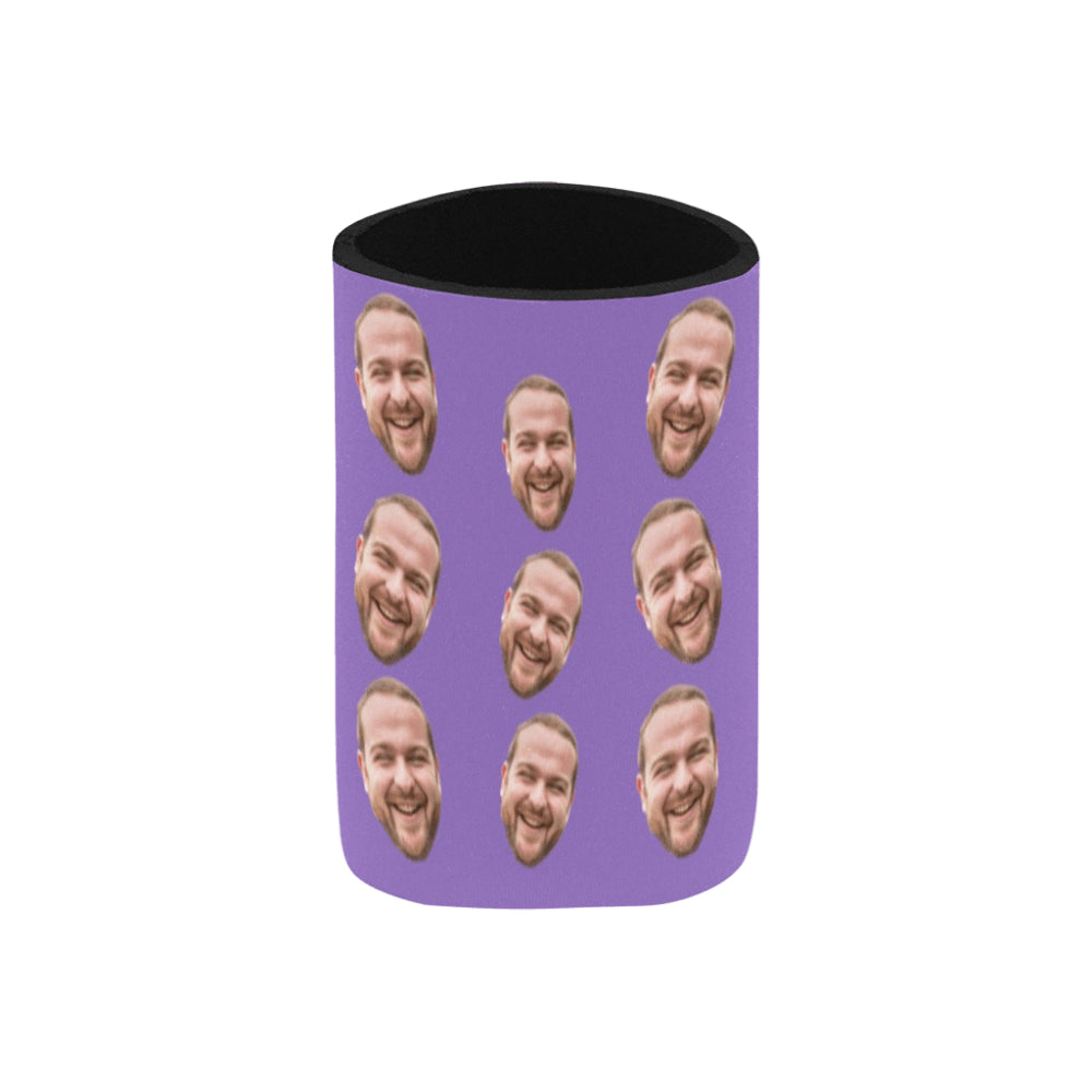 Personalized Photo Can Cooler | Custom Neoprene Koozies Non Slip for Beer Cans&Bottles Funny Birthday Gift