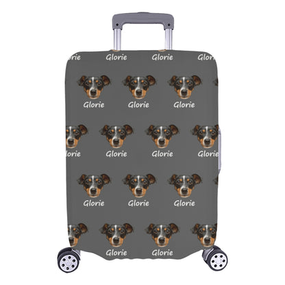 Personalized Face Name Luggage Cover| Custom Prank Photo Suitcase Cover Birthday Gifts