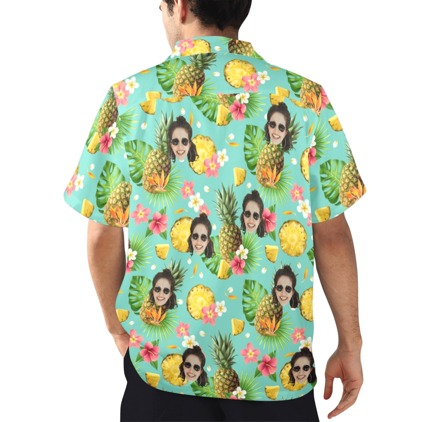 Custom Face Pineapple Hawaiian Shirt | Personalized Tropical Aloha Shirt For Summer Vacation