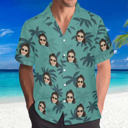 Custom Face Tommy Vercetti Hawaiian Shirt | Personalized Tropical Aloha Shirt For Cruise Party