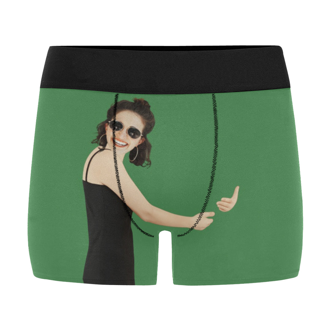 Custom Face It's Mine Underwear | Personalized Photo Men's Boxer Briefs Anniversary Honeymoon Gift