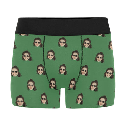 Custom Girlfriend/Wife Face Underwear | Personalized Photo Men's Boxer Briefs Funny Gifts
