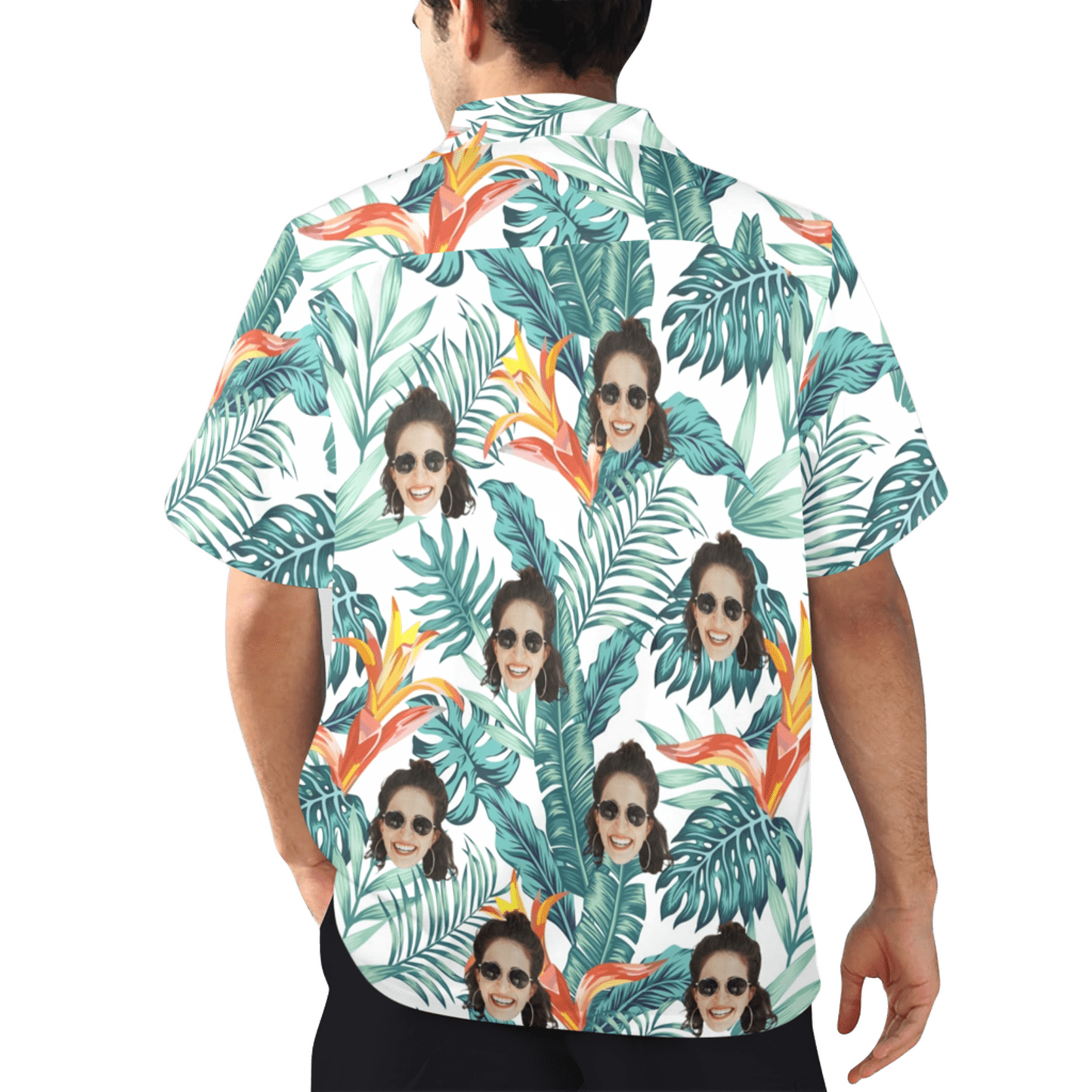 Custom Face seaweed Hawaiian Shirt | Personalized Tropical Summer Shirt Vacation Party Gift