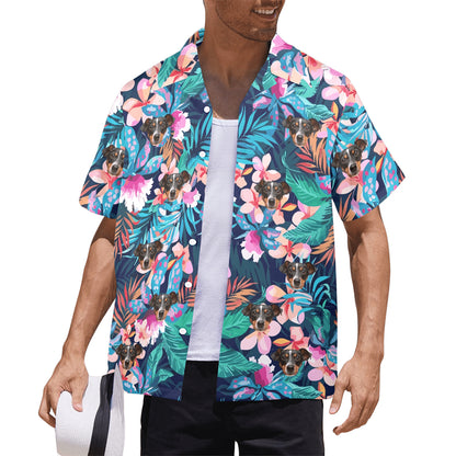 Hot Recommend Custom Face Sea Flower Hawaiian Shirt | Personalized Tropical Aloha Shirt