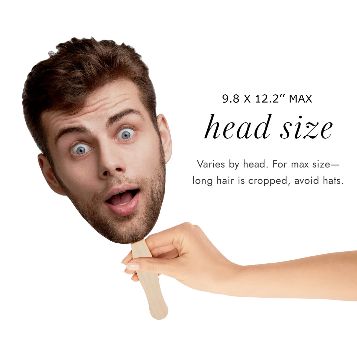 Custom Big Face On A Stick - Personalized Funny Photo Cutout For Parties | Birthday Wedding & Event Decorations