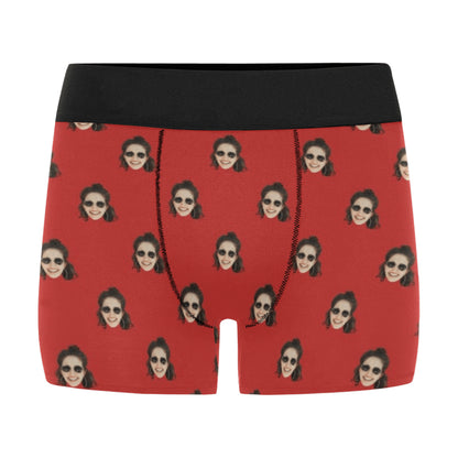 Custom Girlfriend/Wife Face Underwear | Personalized Photo Men's Boxer Briefs Funny Gifts