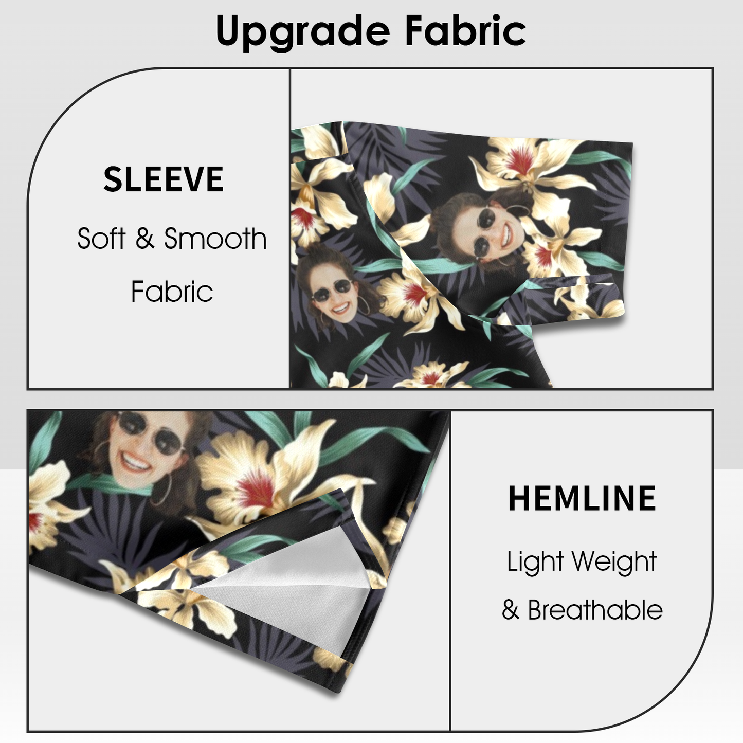Custom Face Lily Flowers Hawaiian Shirt | Personalized Tropical Aloha Shirt For Cruise Trip