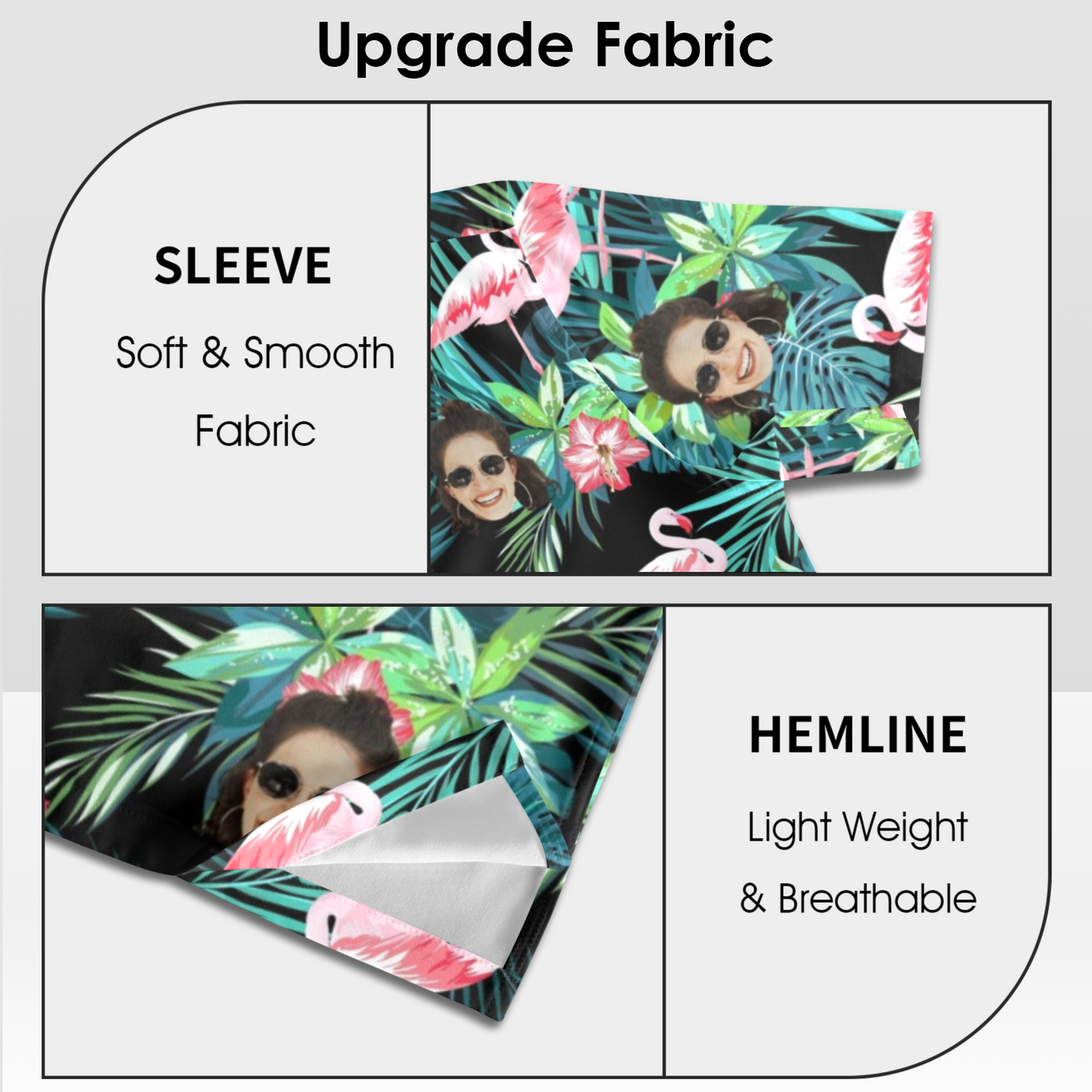 Custom Face Flamingo Hawaiian Shirt | Personalized Tropical Aloha Shirt for Men & Women