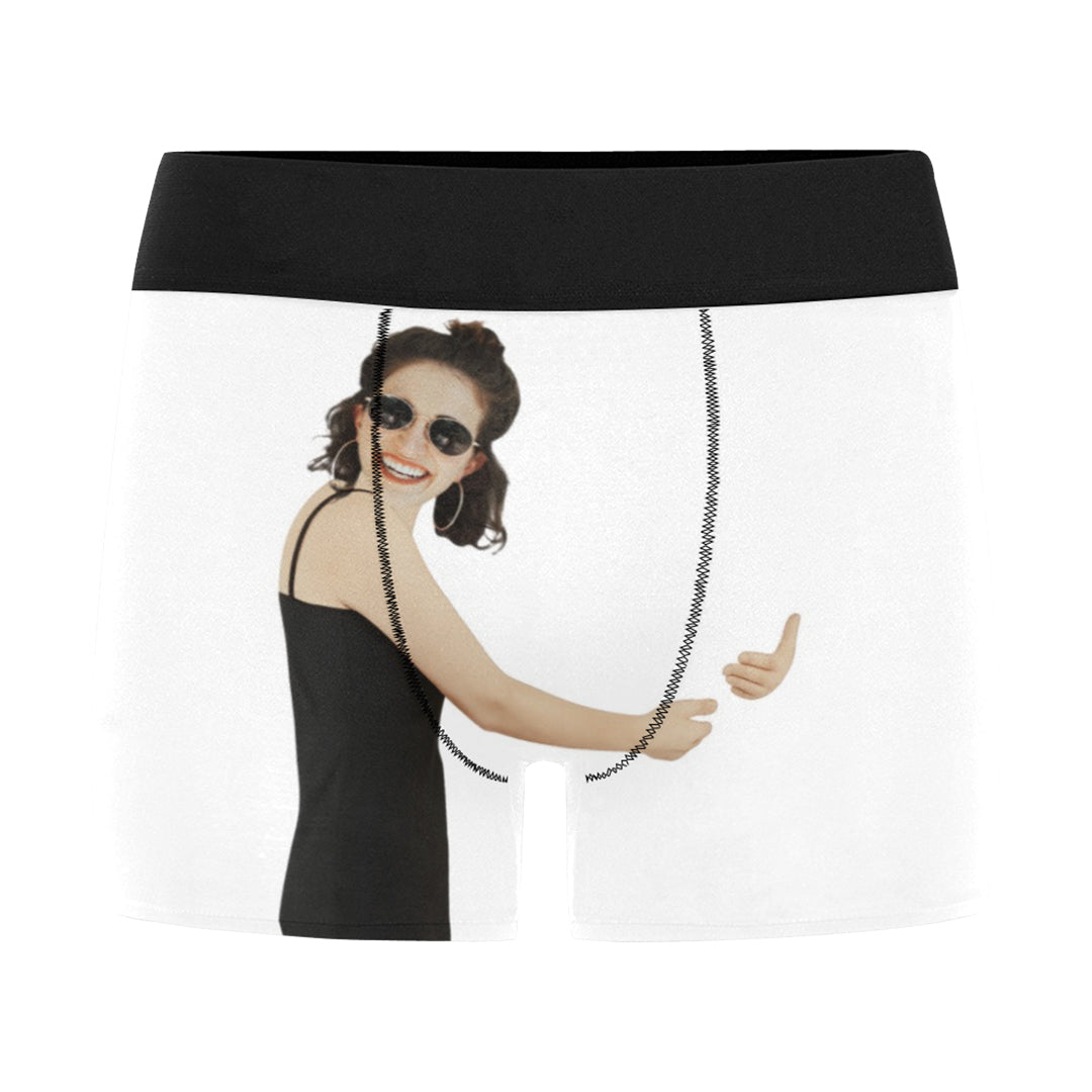 Custom Face It's Mine Underwear | Personalized Photo Men's Boxer Briefs Anniversary Honeymoon Gift