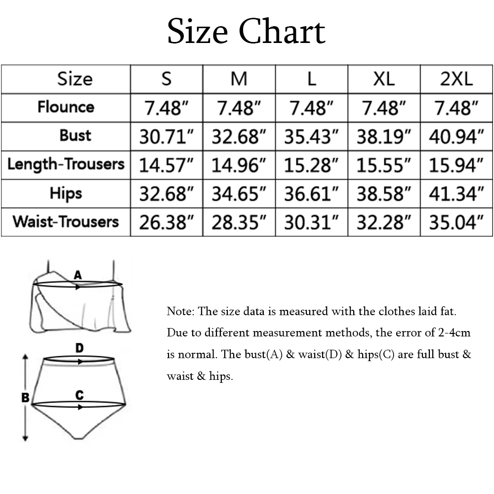 Custom Red Heart Face Swimsuit | Unique Women's Two Piece High Waisted Ruffle Bikini Pool Outfits