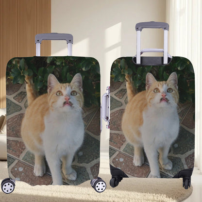 Custom Photo Funny Family Dog Cat Pet Face Luggage Covers Personalized Photo Suitcase Cover