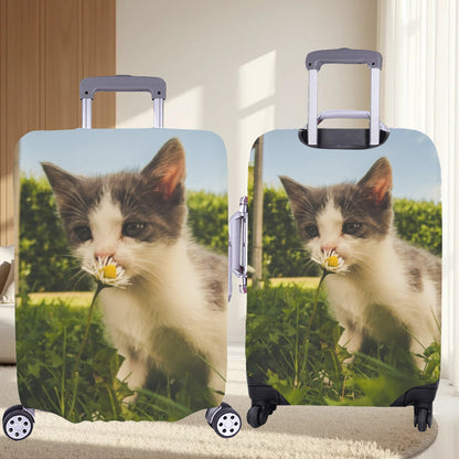Custom Photo Funny Family Dog Cat Pet Face Luggage Covers Personalized Photo Suitcase Cover