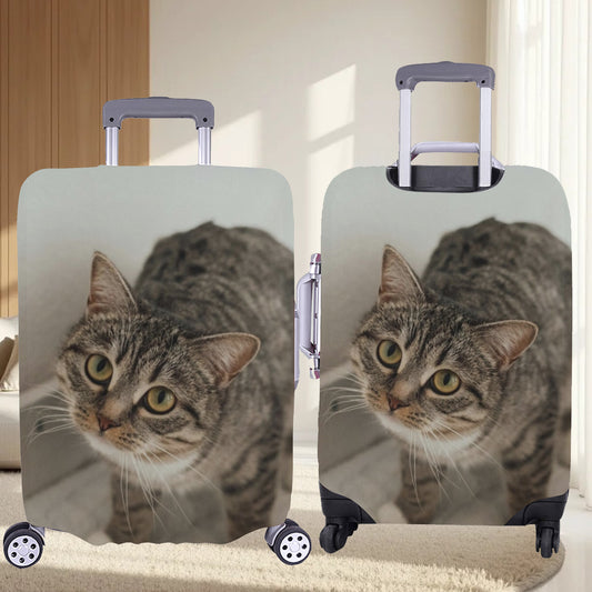 Custom Photo Funny Family Dog Cat Pet Face Luggage Covers Personalized Photo Suitcase Cover